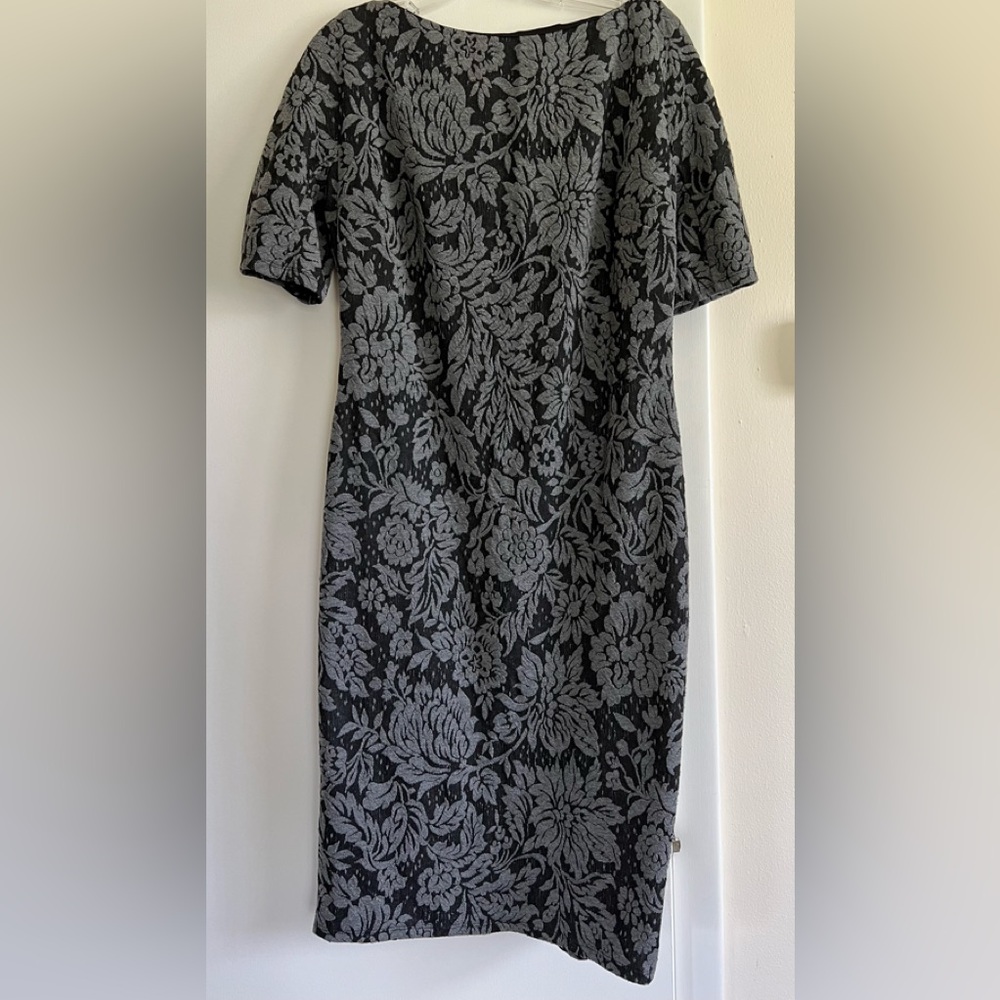 London Times short sleeve dress. Size12 Grey/black